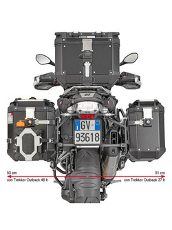 Stelaż Kappa pod kufry boczne Monokey® cam-side do BMW R 1200 GS (13-18), R 1200 GS Adventure (14-18), R 1250 GS / Adventure (19-)