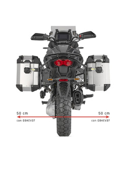 Stelaż kufrów bocznych Monokey Cam-Side GIVI PL One-Fit Moto Guzzi Stelvio 1000 (24-)