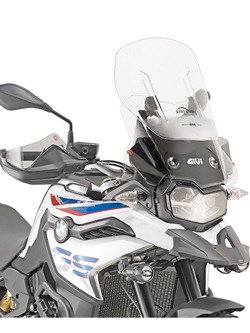 Szyba motocyklowa GIVI Airflow regulowana BMW F 750 GS (18-23)/ 800 GS (24-) przezroczysta [mocowanie w zestawie]