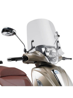 Szyba motocyklowa GIVI do Piaggio Beverly 125IE/ 300IE/ 350 (10-20) przezroczysta [mocowanie w zestawie]