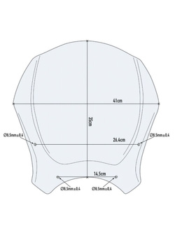 Szyba motocyklowa Givi 140A do Benelli Leoncino 500/ Trail (17-) przezroczysta [mocowanie w zestawie]