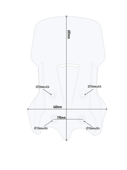 Szyba przezroczysta GIVI MOTO GUZZI V85 TT (19 > 21)
